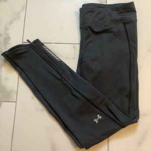 Under Armour Gray Running Leggings size L